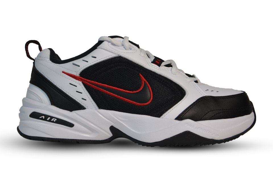 NIKE AIR MONARCH IV (4E) SNEAKER "White/Black"