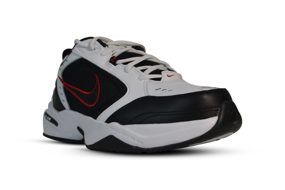 NIKE AIR MONARCH IV (4E) SNEAKER "White/Black"