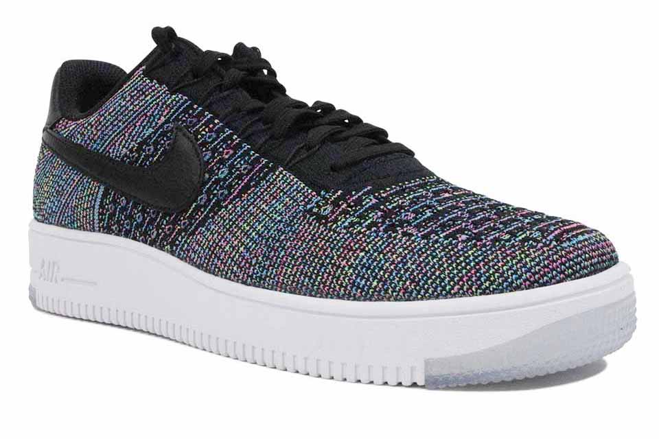 Nike AF1 Ultra Flyknit Low "Black/Voltage Green/Pink"