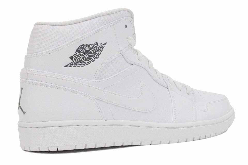 Air  Jordan 1 Mid  "White/White"