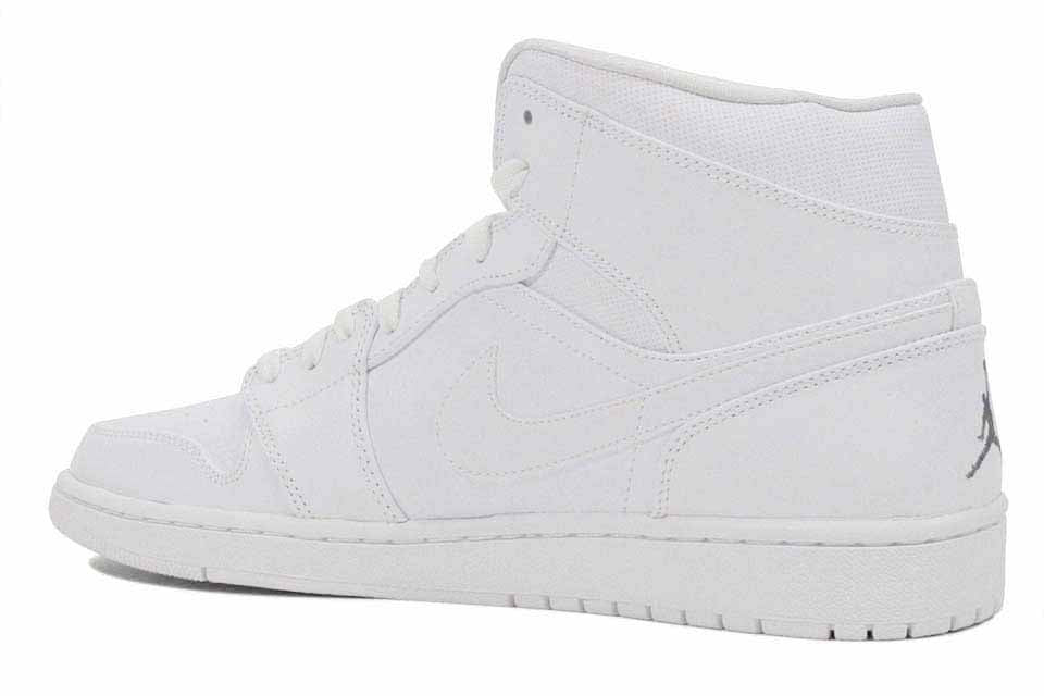 Air  Jordan 1 Mid  "White/White"