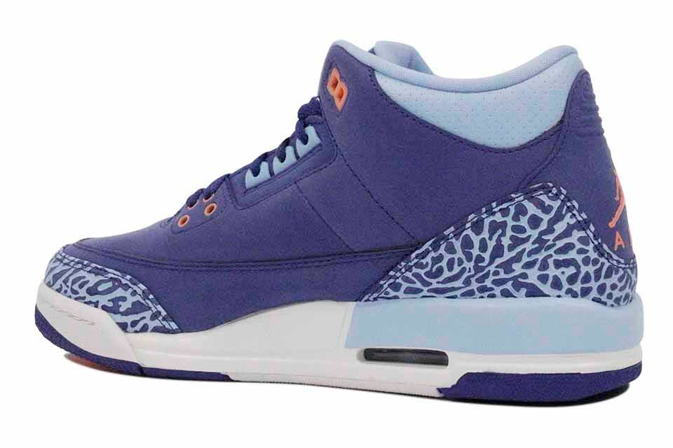 Nike Air   Jordan 3 Retro GS Kid's Footwear  Basketball Dk Purple  Dust Atomic Pink