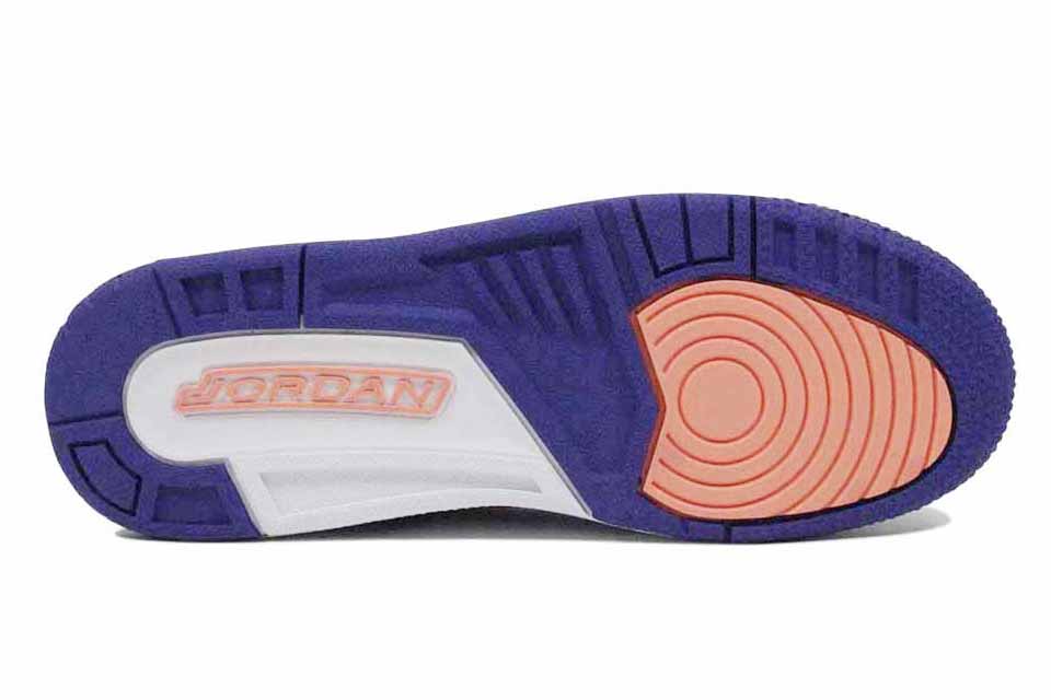 Nike Air   Jordan 3 Retro GS Kid's Footwear  Basketball Dk Purple  Dust Atomic Pink