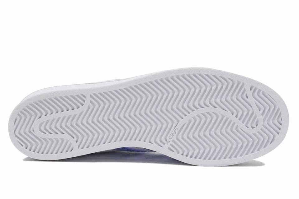 Adidas Superstar Women's "White/Light Blue/Gold"