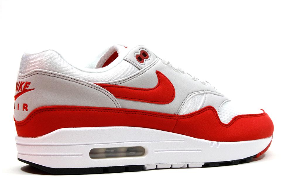 Nike Air Max 1 Anniversary "White/University Red" by Nike Air Max
