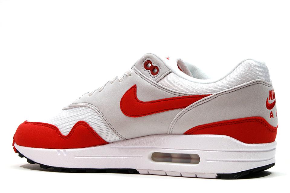Nike Air Max 1 Anniversary "White/University Red" by Nike Air Max