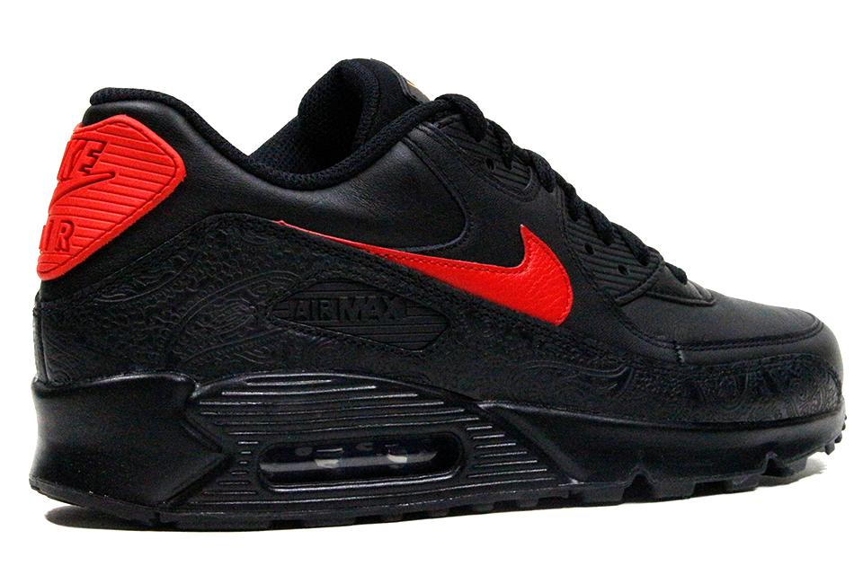 Nike Air Max 90 F "Black/University Red" by Nike Huarache