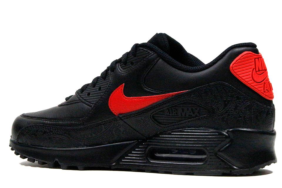 Nike Air Max 90 F "Black/University Red" by Nike Huarache