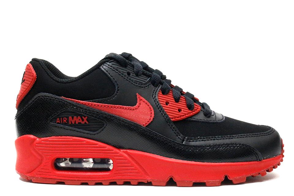 Nike Air Max 90 "Black/Gym Red" (GS) by Nike Air Max