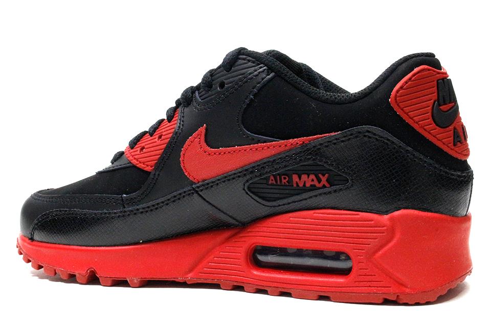 Nike Air Max 90 "Black/Gym Red" (GS) by Nike Air Max
