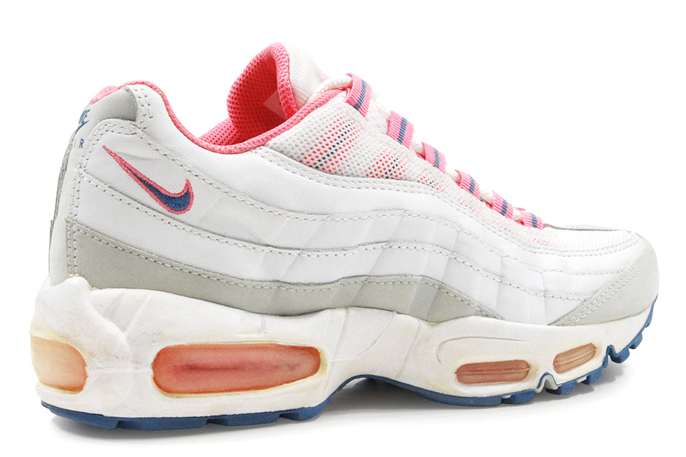 Nike Air Max 95 "White-Rift Blue-Lt Lava" Wmns by Clearance