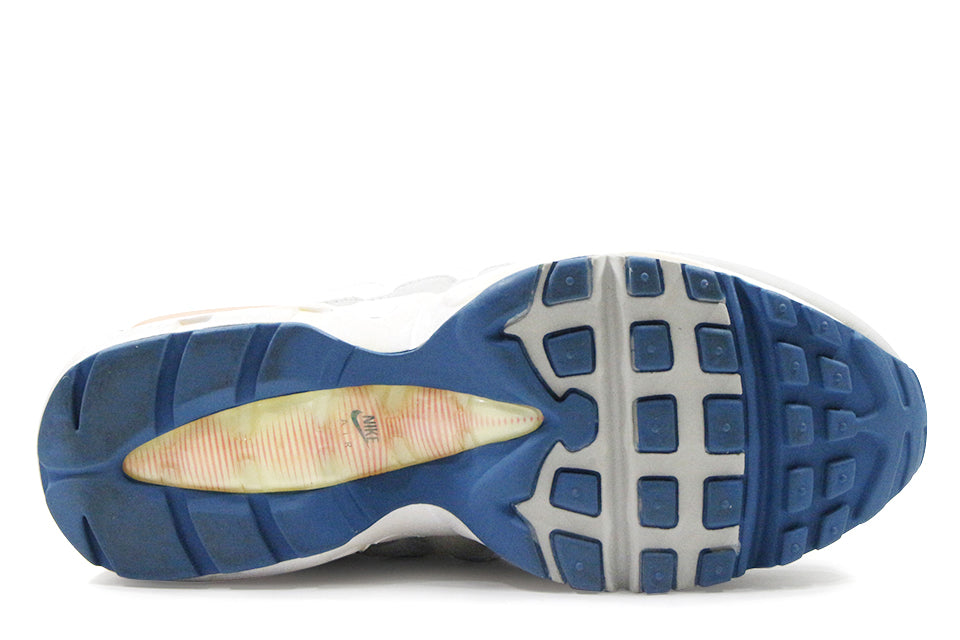 Nike Air Max 95 "White-Rift Blue-Lt Lava" Wmns by Clearance