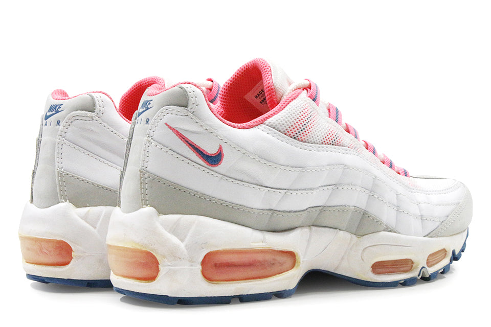 Nike Air Max 95 "White-Rift Blue-Lt Lava" Wmns by Clearance