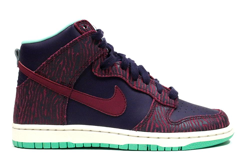 Nike Dunk HI Wmns Skinny Print âPurple/Dynastyâ