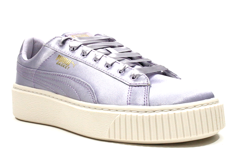 Puma Basket Platform Satin "Thistle-Gold" Wmns