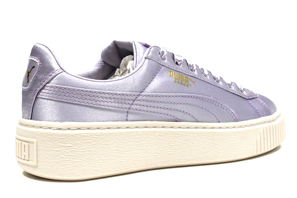 Puma Basket Platform Satin "Thistle-Gold" Wmns