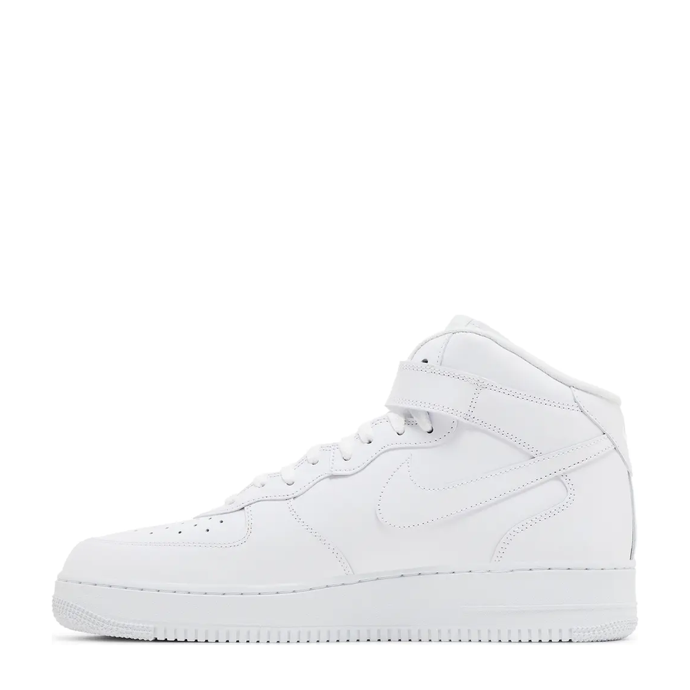 Nike Air Force 1 Mid x Supreme 'Box Logo Triple White' sneaker, alternate view 6