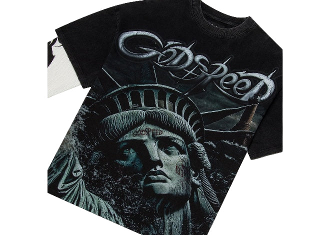 Godspeed LS 07 'Sunken Liberty 2 Layered Black' Godspeed LS T-Shirt Men's Shirt