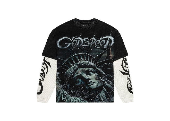 Godspeed LS 07 'Sunken Liberty 2 Layered Black' Godspeed LS T-Shirt Men's Shirt