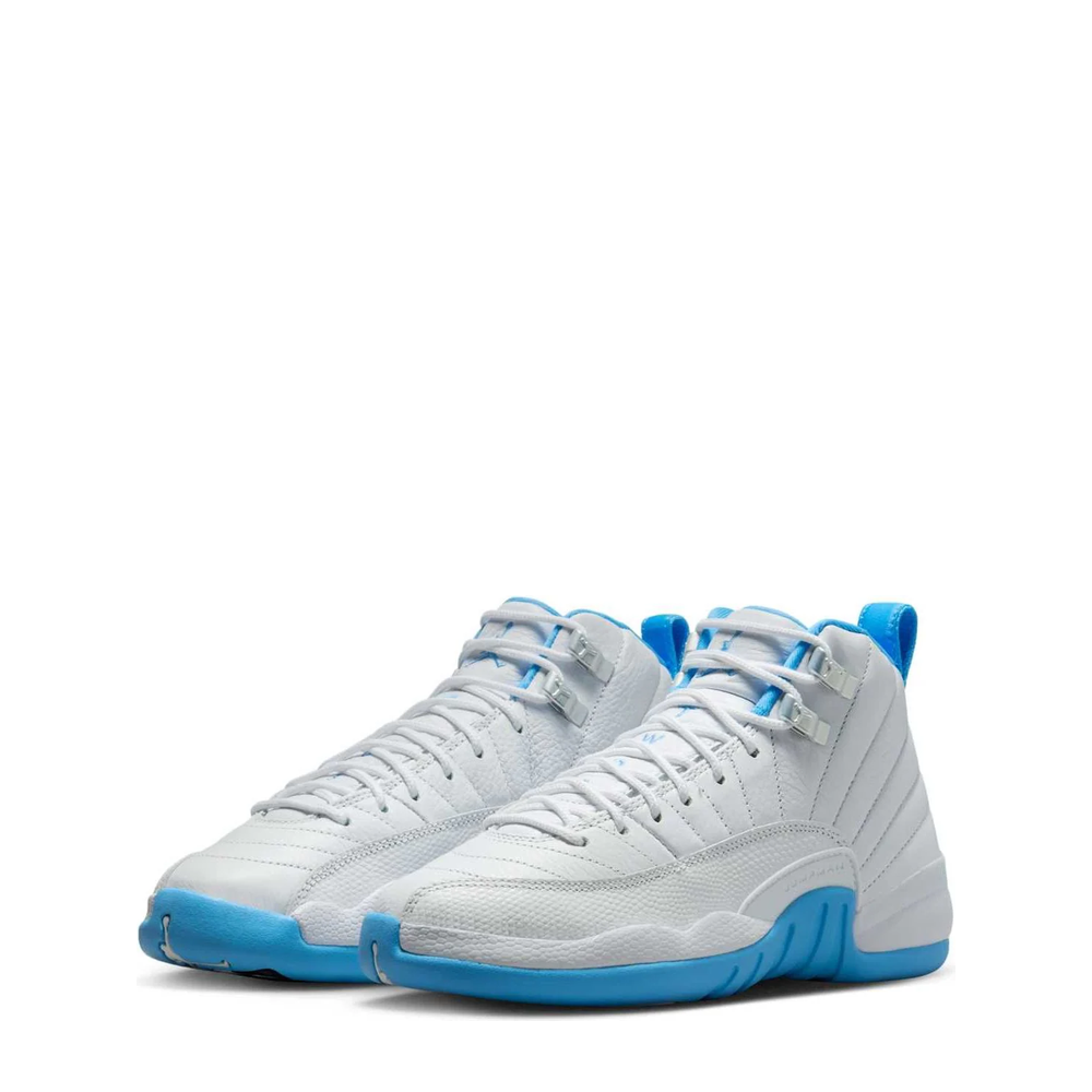 Air Jordan 12 Retro (GS) 'White University Blue' sneaker, alternate view 2