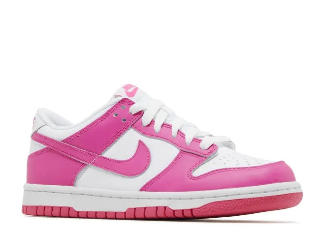 Nike Dunk Low GS 'Laser Fuchsia' Kid's Sneakers by Nike