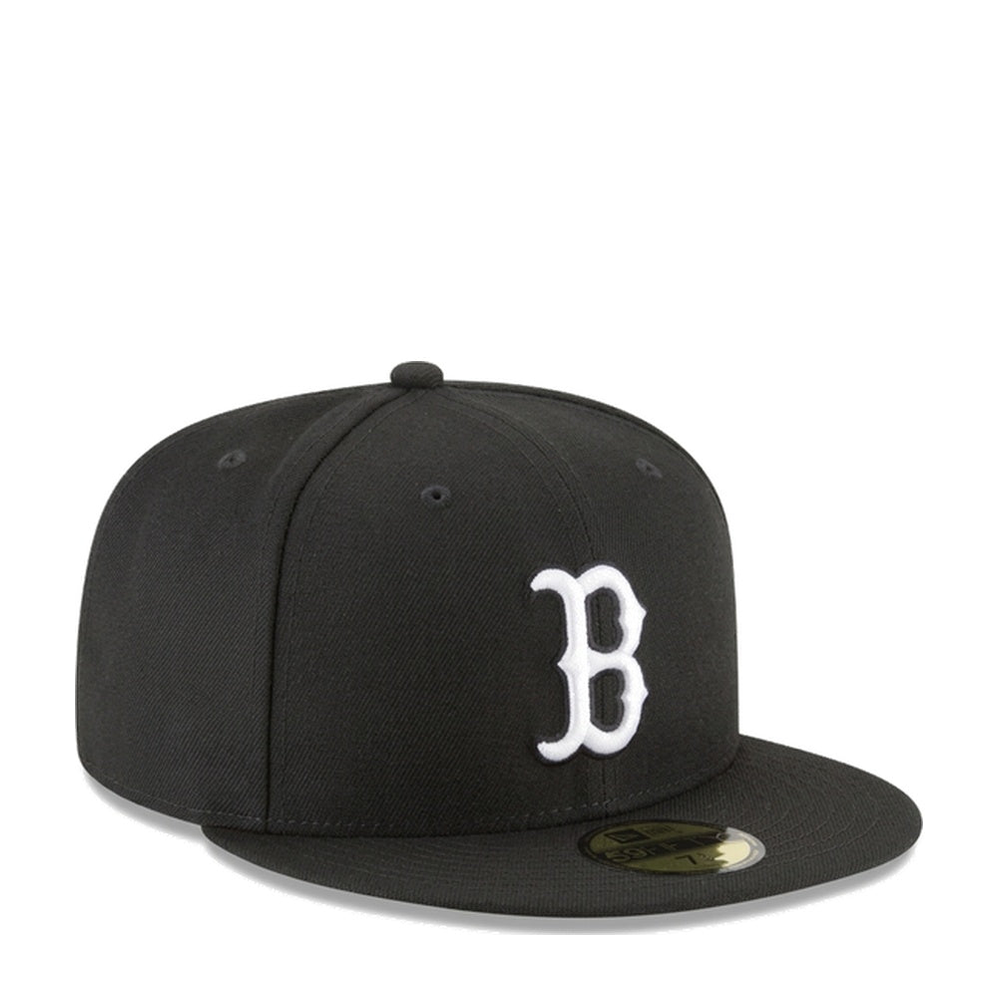 New Era 59FIFTY Boston Red Sox 'Black/White' - Angle 1