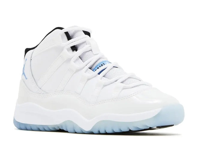Air Jordan 11 Preschool white Legend Blue black sneaker