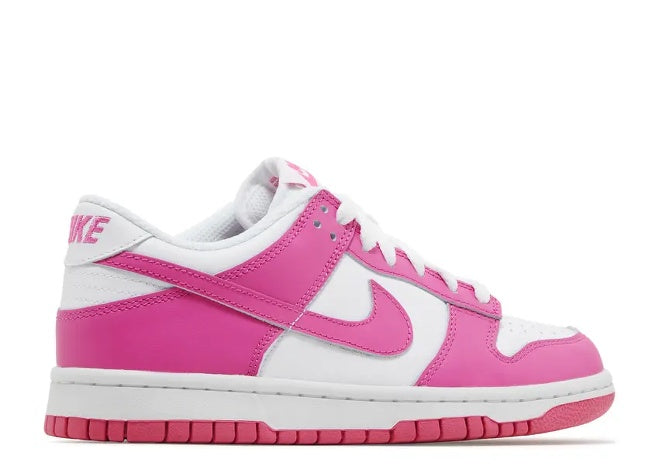 Nike Dunk Low GS 'Laser Fuchsia' Kid's Sneakers by Nike