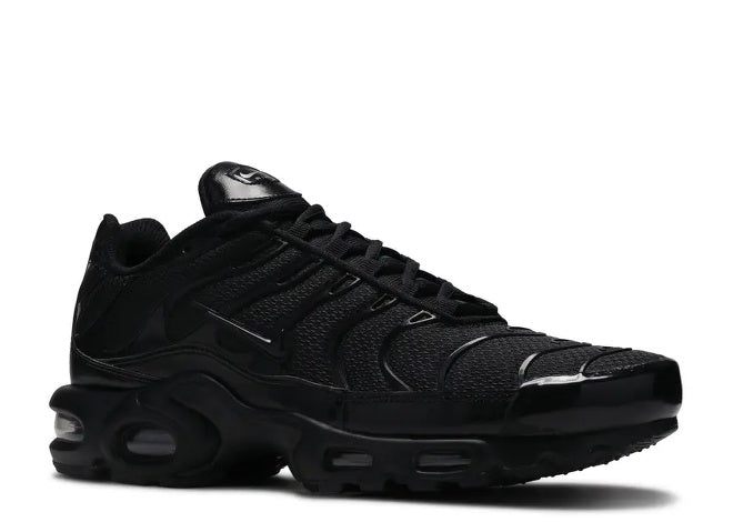 Nike Air Max Plus Triple Black Mens Performance Sneaker by Nike