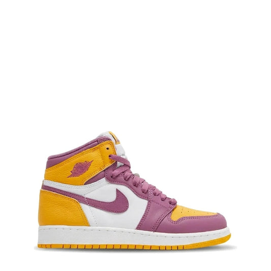 Air Jordan 1 High OG (GS) 'University Gold / Light Bordeaux' - 75% Scale - Angle 2