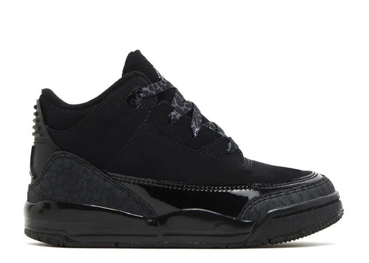 Nike Air Jordan 3 Retro TD 'Black Cat' 2025 Toddler Sneakers by Nike