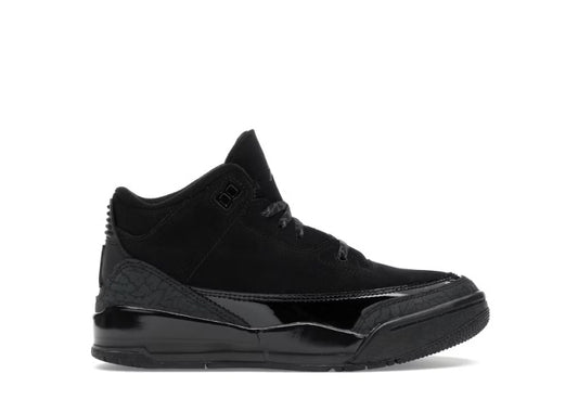 Nike Air Jordan 3 Retro PS 'Black Cat' 2025 Pre School Sneakers by Air Jordan