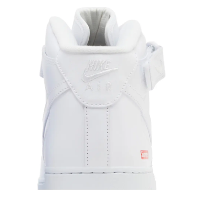 Nike Air Force 1 Mid x Supreme 'Box Logo Triple White' sneaker, alternate view 9