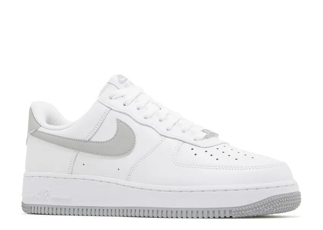 Nike Air Force 1 07 White Light Smoke Grey Mens Sneaker by Nike