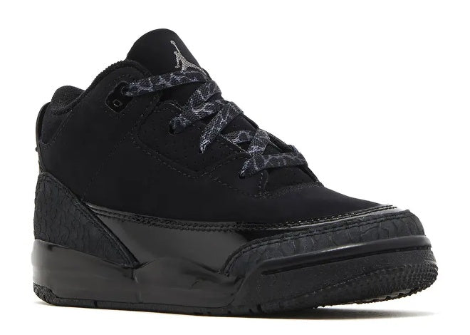 Nike Air Jordan 3 Retro TD 'Black Cat' 2025 Toddler Sneakers by Nike