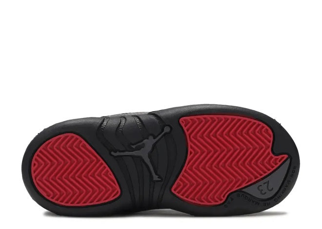 Air Jordan 12 GT 'Black and Rush' Pink Infants Unisex Sneaker