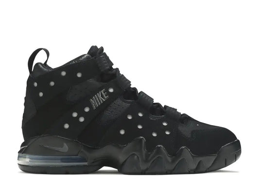 Mens Nike Air Max 2 CB 94 Black Dark Charcoal high-top sneaker with reflective accents.