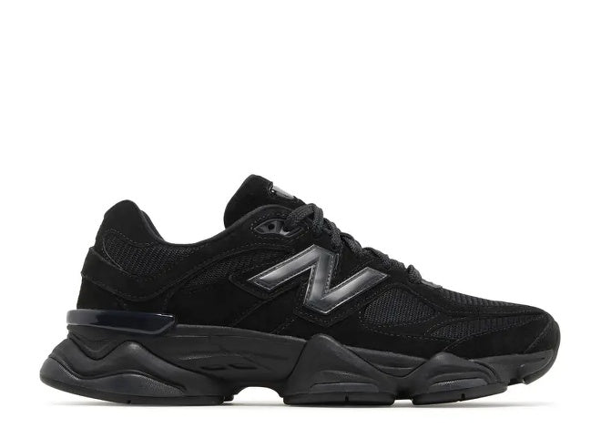 New Balance 9060 Triple Black Suede Mens Sneakers Collection by New Balance