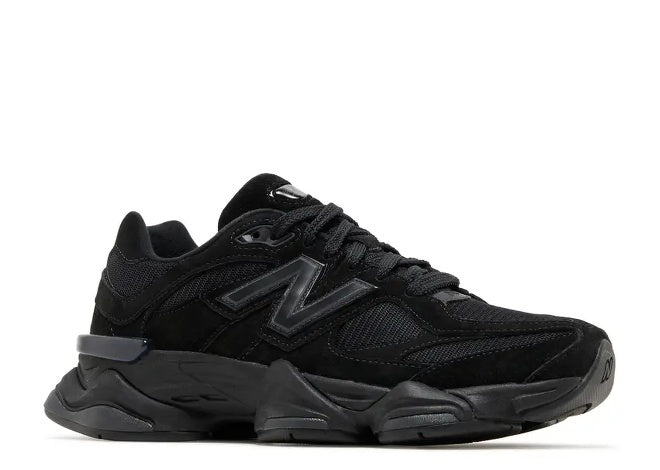 New Balance 9060 Triple Black Suede Mens Sneakers Collection by New Balance