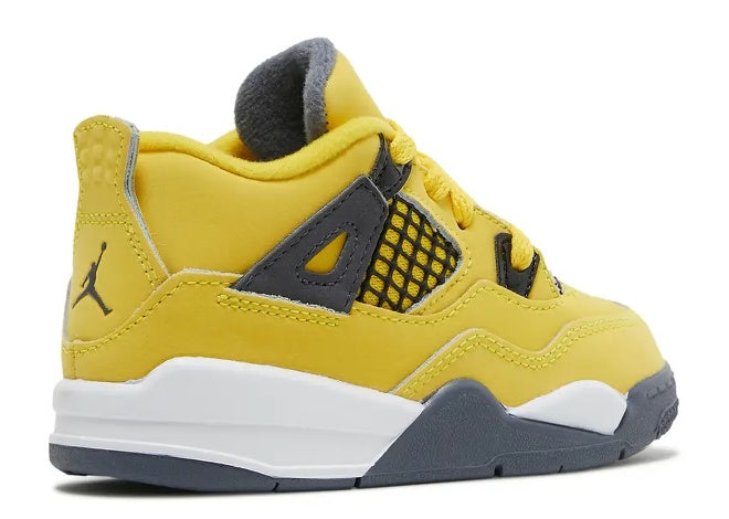 Nike Air Jordan 4 TD 'Tour Yellow - Dark Blue Grey' Toddler Sneaker