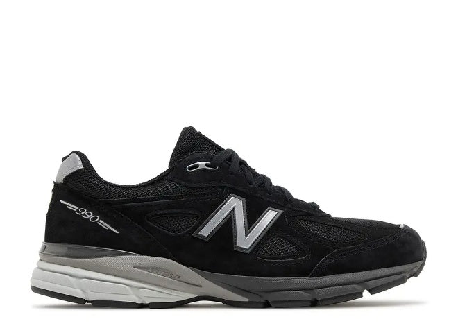 New Balance 990v4 Made In USA Black Silver Men Sneaker 2023 by New Balance