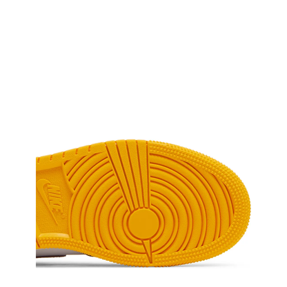 Air Jordan 1 Retro High OG (GS) 'University Gold/Light Bordeaux' sneaker, alternate view 7