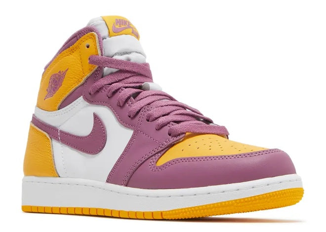 Kids Air Jordan 1 High University Gold Light Bordeaux sneaker