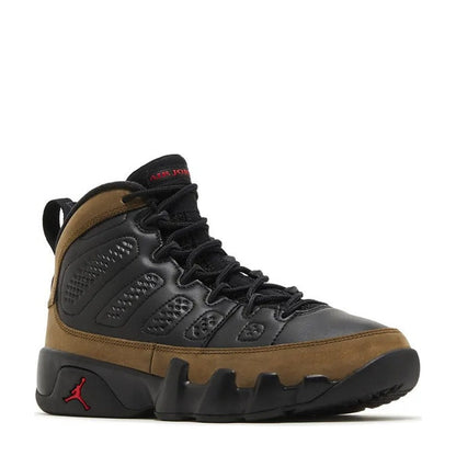 Air Jordan 9 Retro (GS) 'Black True Red Light Olive' - Angle 2