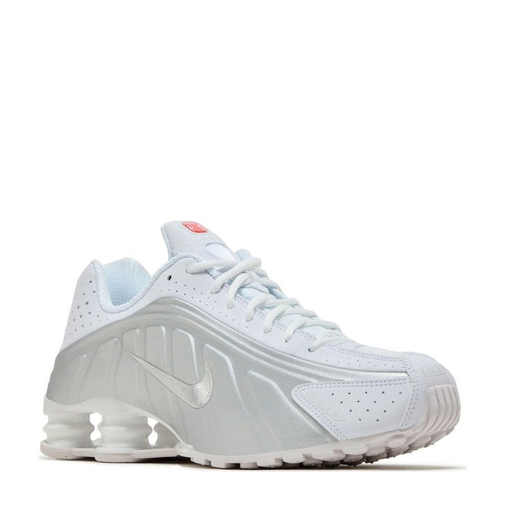 Nike Shox R4 'White Metallic Silver' - Angle 2