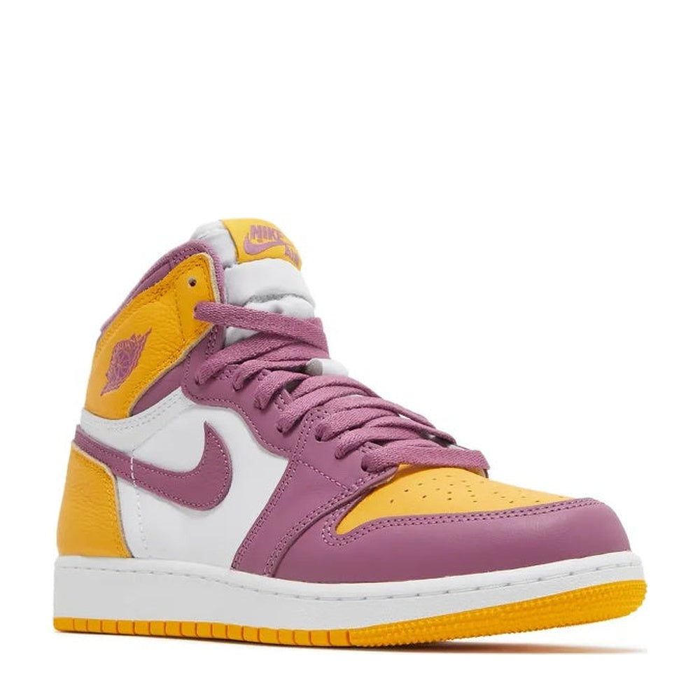 Air Jordan 1 High OG (GS) 'University Gold / Light Bordeaux' - Angle 2