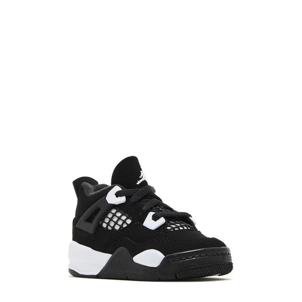 Air Jordan 4 Retro (TD) 'Black White' - 55% Scale - Angle 4