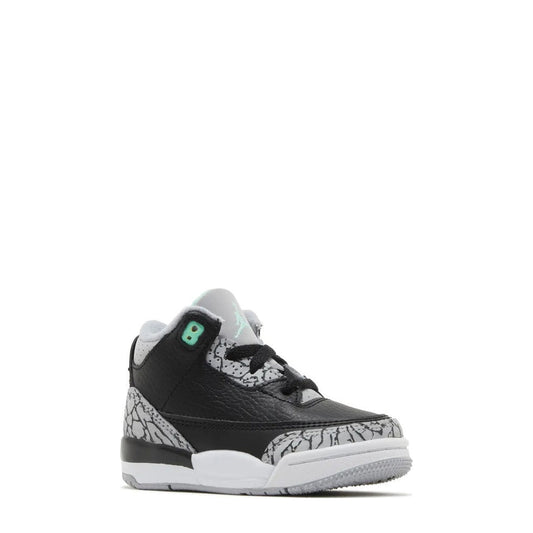 Air Jordan 3 (TD) 'Green Glow' - 55% Scale - Angle 2