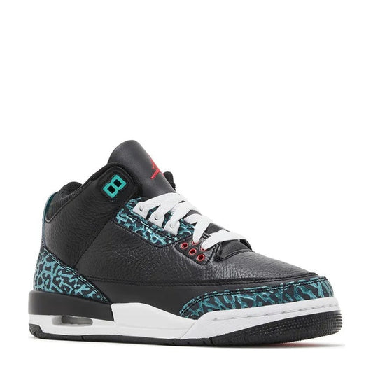 Air Jordan 3 Retro (GS) 'Black Siren Red Hyper Jade' - Angle 2