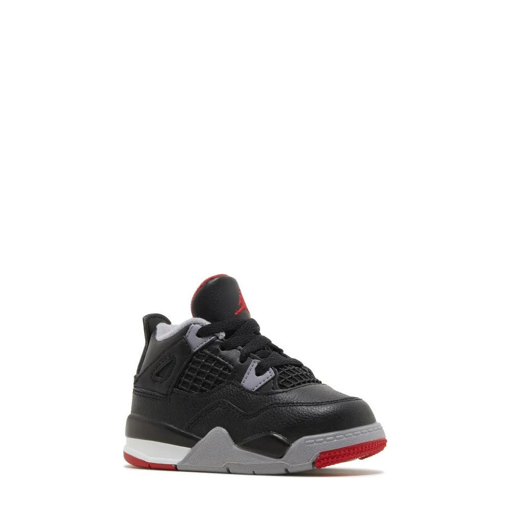 Air Jordan 4 (TD) 'Black Fire Red Grey' - Angle 2